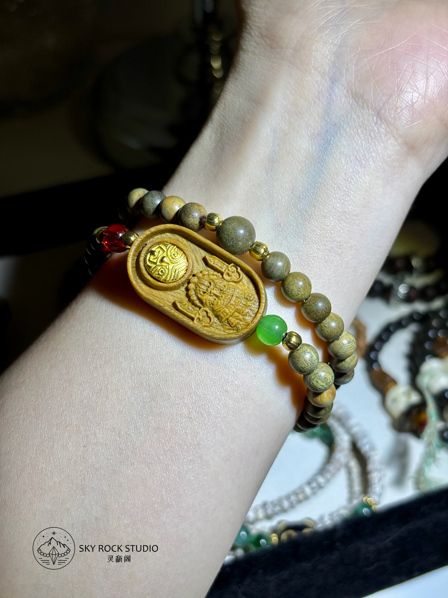 【Wealth】Fortune Lakshmi Sandalwood · 聚财扎基黄花梨