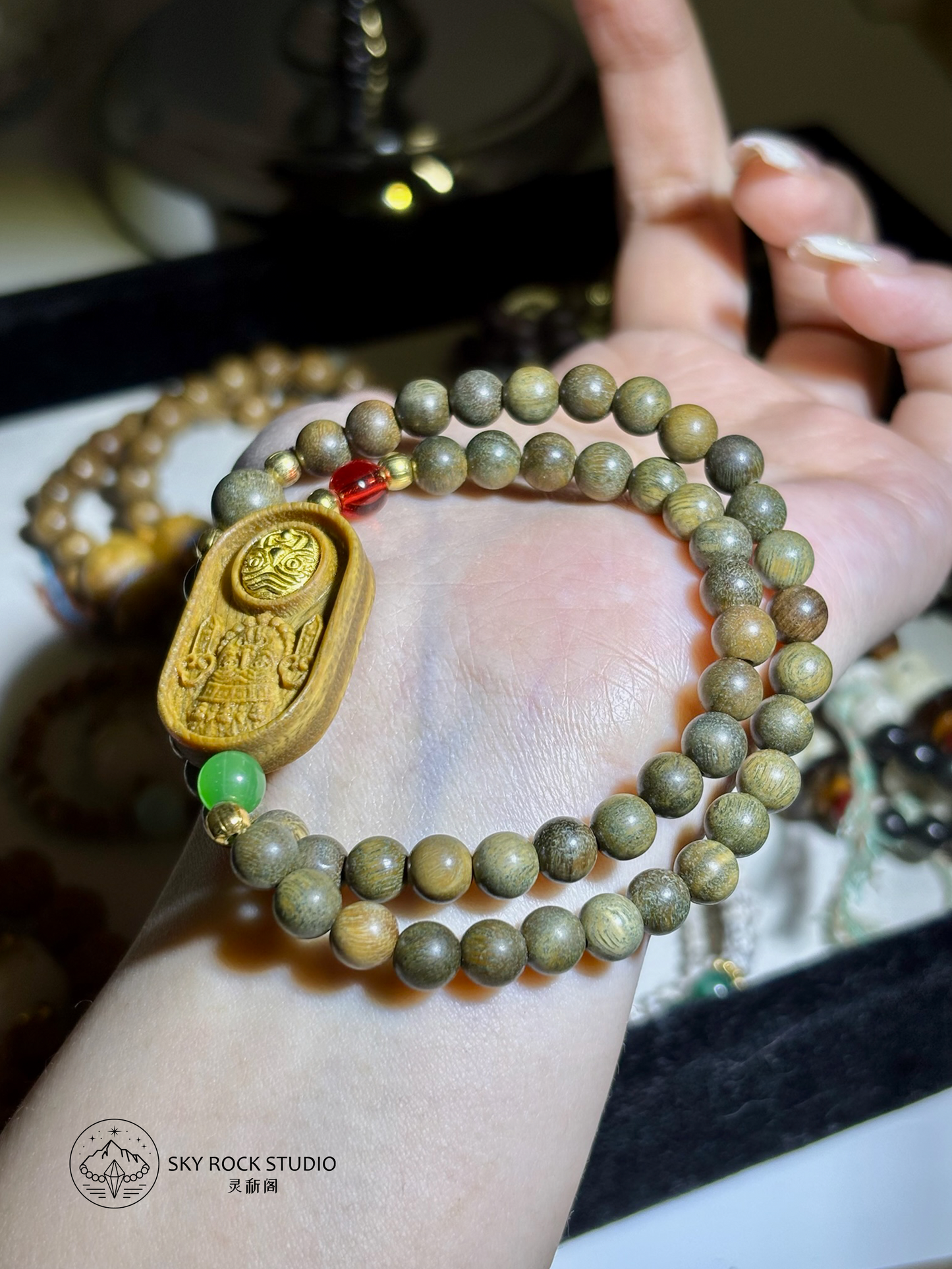 【Wealth】Fortune Lakshmi Sandalwood · 聚财扎基黄花梨
