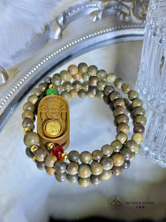 【Wealth】Fortune Lakshmi Sandalwood · 聚财扎基黄花梨
