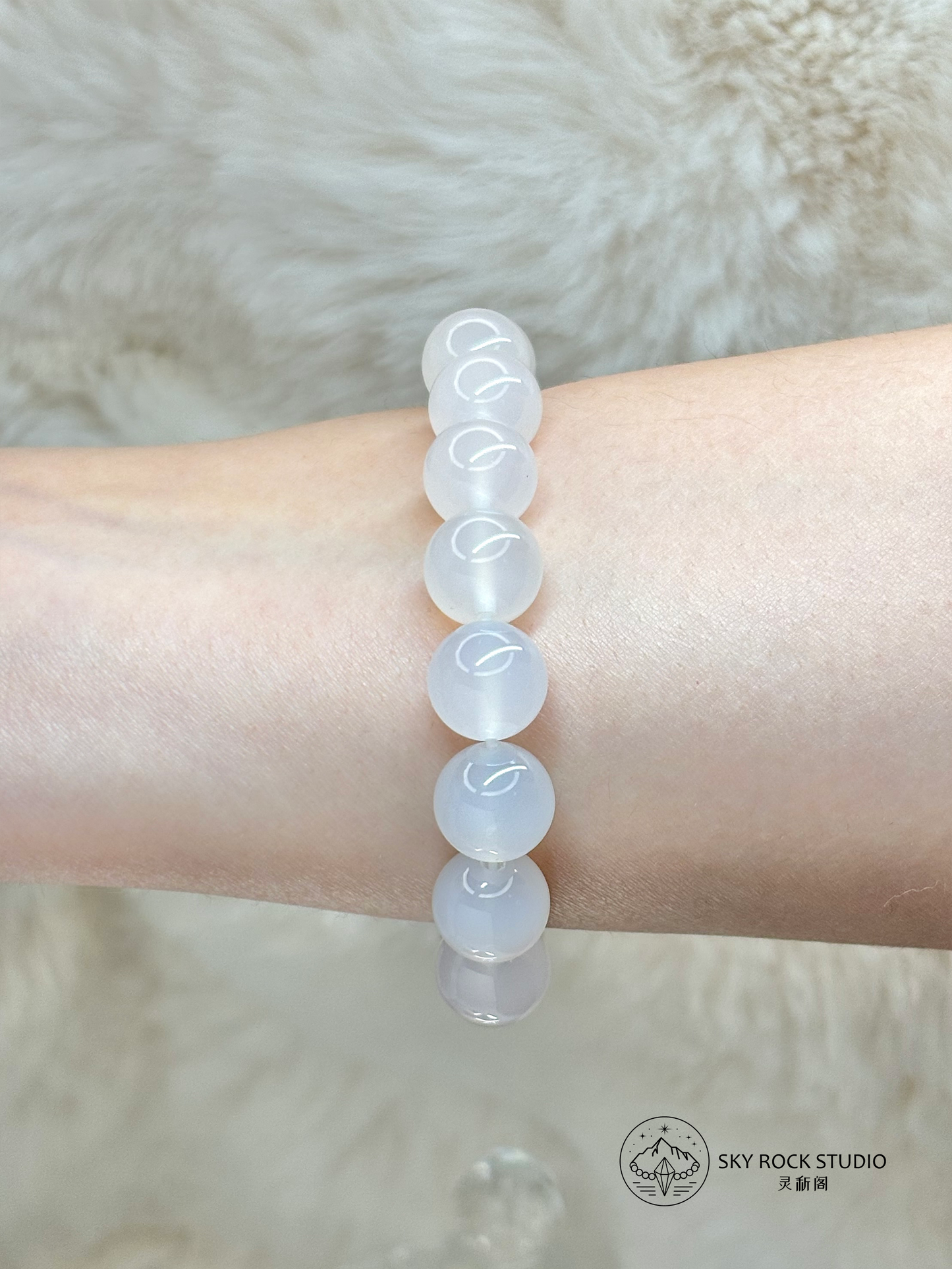 【Calmness】White Agate · 白玛瑙