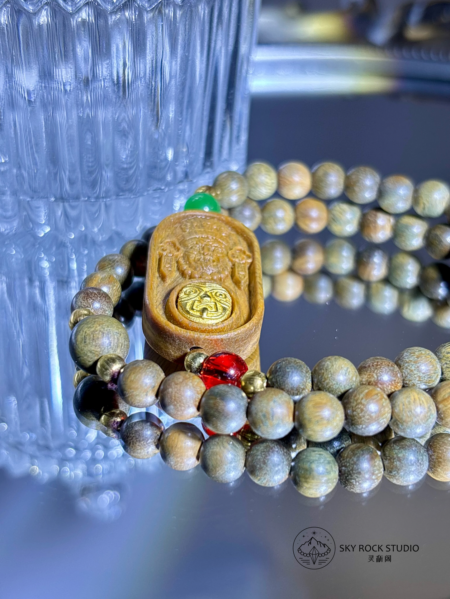 【Wealth】Fortune Lakshmi Sandalwood · 聚财扎基黄花梨
